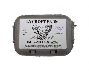 6 Lycroft Farm Medium Free Range Eggs